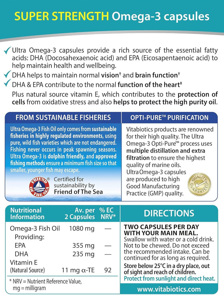 Ultra Omega 3 High Purity 60S