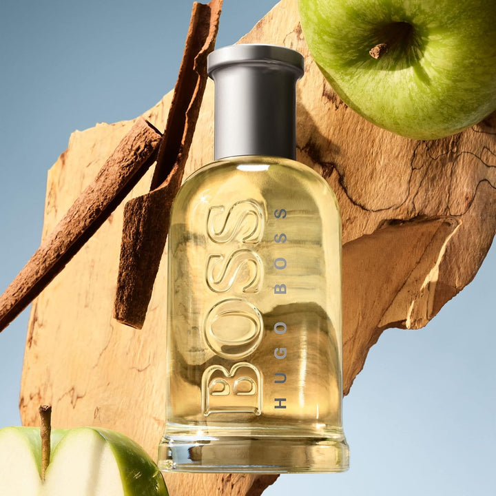 BOSS Bottled Aftershave for Him - Woody Scent with Notes of Apple, Cinnamon and Wood - Light Longevity - 50Ml