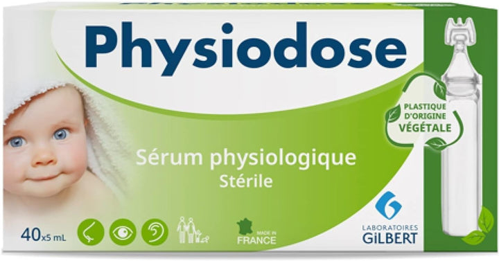 Physiodose Sterile Physiological Serum 40 Vegetable Single Doses