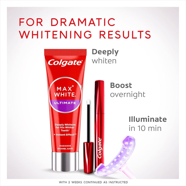 Max White Overnight Teeth Whitening Serum - Home Teeth Whitening Pen - Reverses 15 Years of Stains* While You Sleep - New and Improved Applicator - Enamel-Safe - Easy to Use