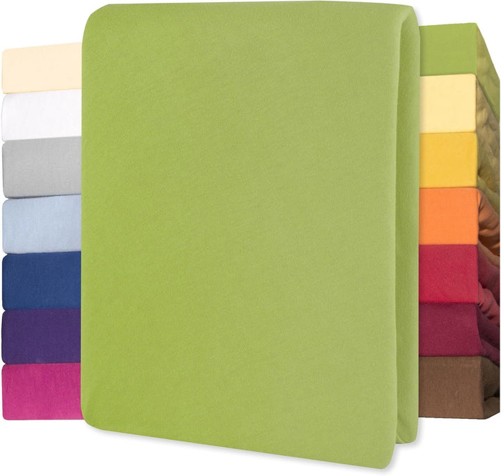 Lucina Fitted Sheet Cotton 200X200-200X220 Cm Royal Blue