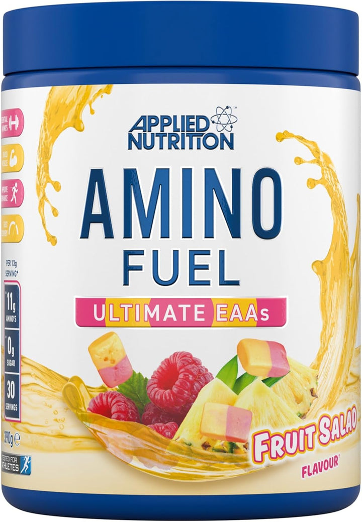 Amino Fuel - Amino Acids Supplement, EAA Essential Amino Acids Powder, Muscle Fuel & Recovery (390G - 30 Servings) (Fruit Burst) (New)