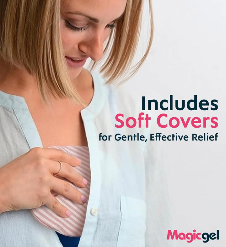 Luxury Breast Therapy Pack | the Breastfeeding Essentials for Nursing Mothers | Includes 2X Breast Ice Packs (Hot or Cold) for Breastfeeding or Breast Augmentation Post Surgery Pain Relief