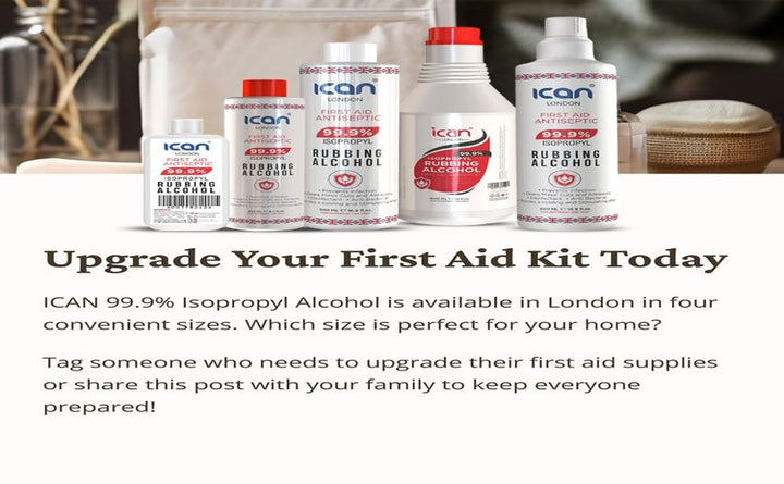 Isopropyl Rubbing Alcohol 99.9% First Aid Antiseptic Disinfectant 50Ml Travel Size