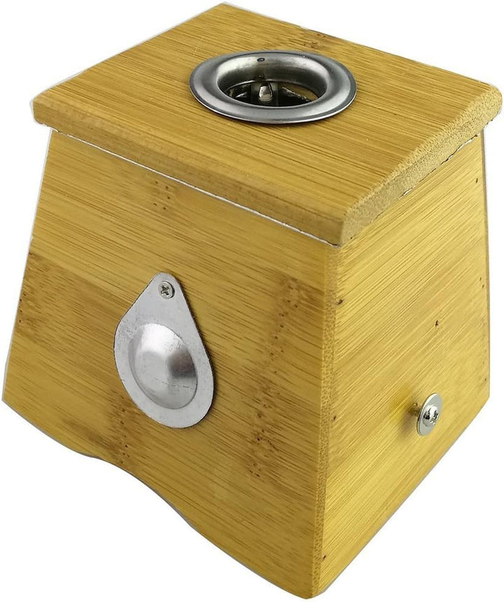 Bamboo Healing Box for Moxa Moxibustion Medicine Therapy (One Hole)