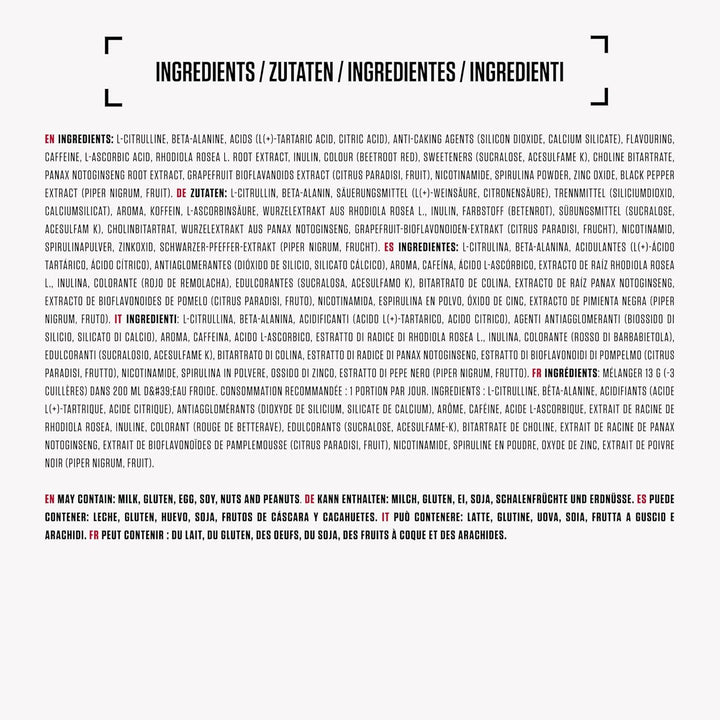 Nutrition N.O.-Xplode Pre Workout Powder Food Supplement, Energy and Focus Support with Caffeine, Amino Acids, Vitamin C and Zinc, Purple Power Flavour, 30 Servings, 390G (Packing May Vary)