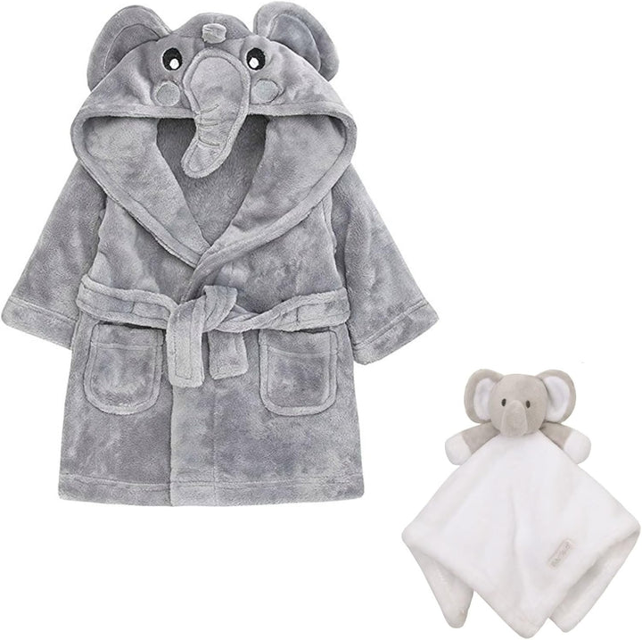 Dressing Gown & Comforter Set - Neutral Baby Clothes Gift Set for Boys & Girls, Perfect for Baby Hamper