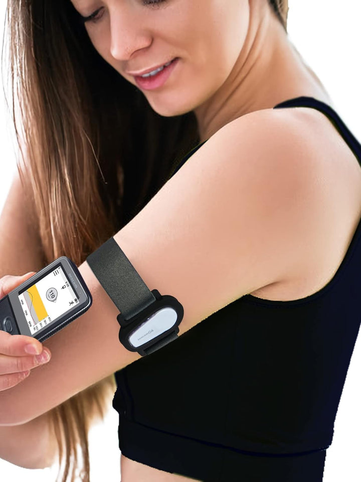 Dia-Style - Elastic Armband for Dexcom G6 Sensor - Elastic Strap for Diabetic with CGM (L (29-38 Cm))