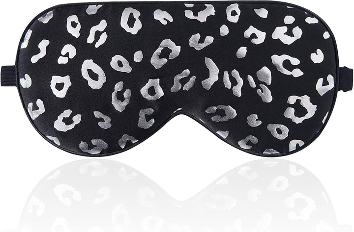 100% Silk Sleep Mask with Adjustable Strap,Comfortable and Super Soft Eye Mask Ultimate Sleeping Aid,Blindford Golden Moon