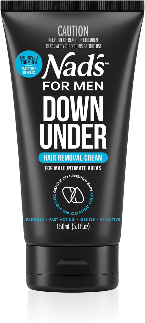 down under Hair Removal Cream, Hair Removal Cream for Male Intimate Areas and Genitals, ‎All Skin Types 150 Ml
