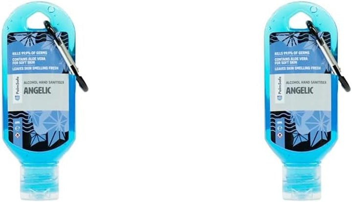 Watermelon 60Ml anti Bacterial Premium Hand Sanitiser Travel Size Refillable Clip Bottle Quick Drying Non Sticky Extra Moisturising Kills 99.9% of Viruses and Bacteria