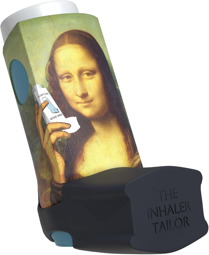 Cover for Ventolin and Shorter Style Inhalers in over 30 Designs – Vegan Leather Case for Kids and Adults - Urban Art Designs (Stitched with Love, Shorter Style)