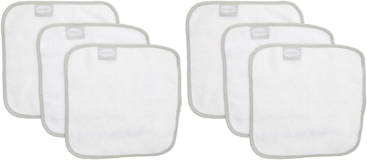 Baby Wash Cloths White | 3 Pack of Super Premium Soft Cloths | 26 X 26Cm | Made from Natural Bamboo Cotton | Perfect for Sensitive Skin