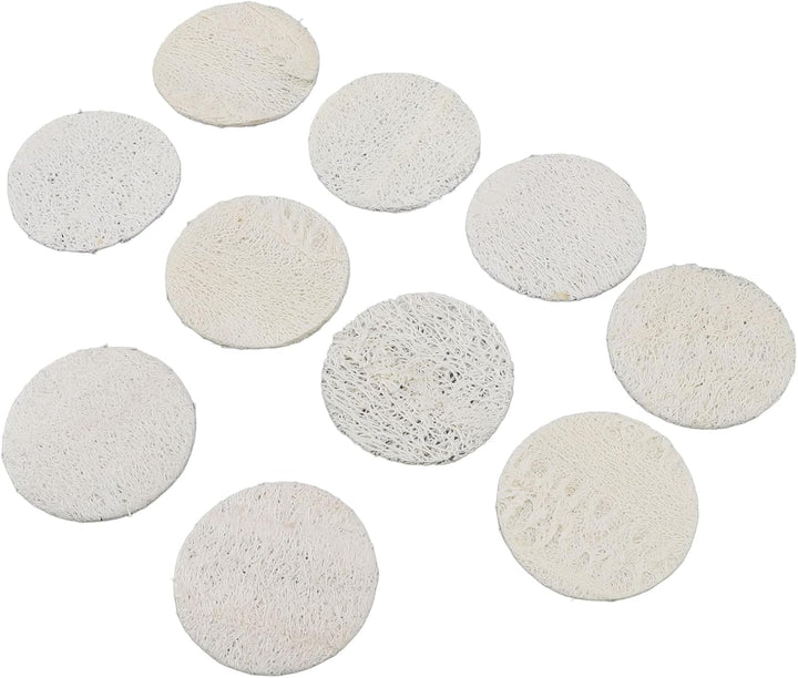 10Pcs Loofah Dish Scrubber Reusable Sponge Set 2.4X2.4In Clean Plates Pots with Sturdy Fibers, Strong Absorbency for a Cleaner Kitchen