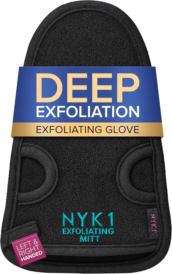 DEEP Exfoliation Body Exfoliator Mitt for Dead Skin Removal (1 Glove)  Exfolimitt Exfoliating Glove for Smooth, Healthy & Glowing Skin - Washable, Quick-Drying & Gentle on Skin