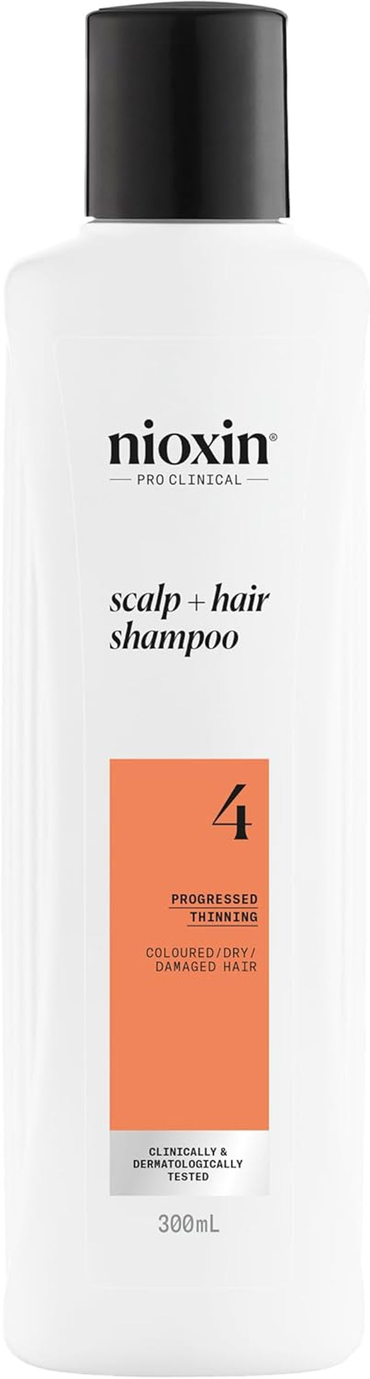 Nioxin System 4 - Hair Thickening System for Damaged Hair with Progressed Thinning - Biotin & Niacinamide - Shampoo, Conditioner, Serum