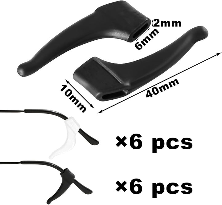 Stop Glasses Slipping down Nose,Anti Slip Glasses Grips,Glasses Ear Grips,Glasses Accessories,Glasses Grips behind Ears,Glasses anti Slip,For Glasses, Sunglasses, Reading Glasses