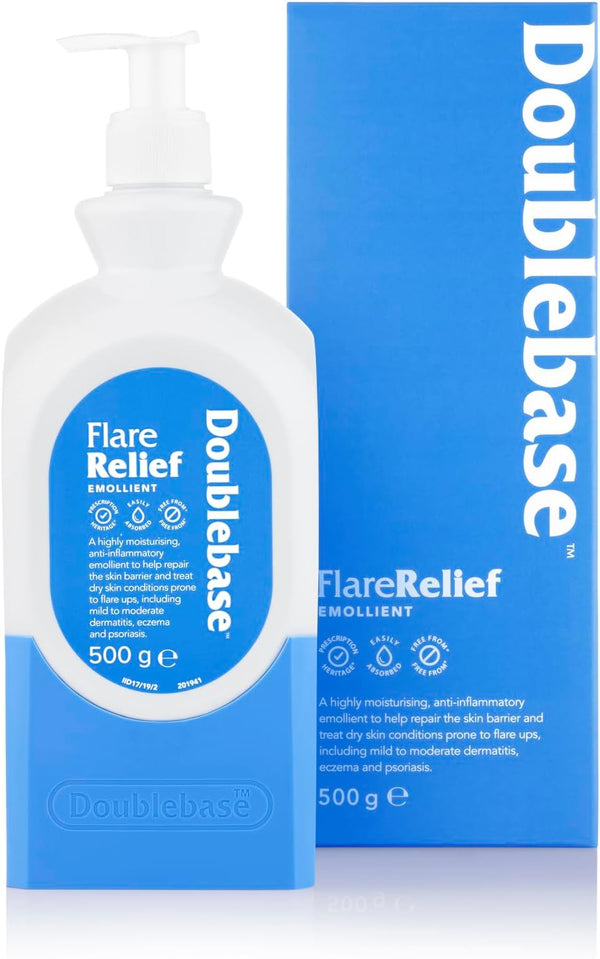 Flare Relief Emollient for the Treatment and Relief of Dry Skin Conditions Such as Eczema and Psoriasis and Dermatitis, 500G Pump Pack