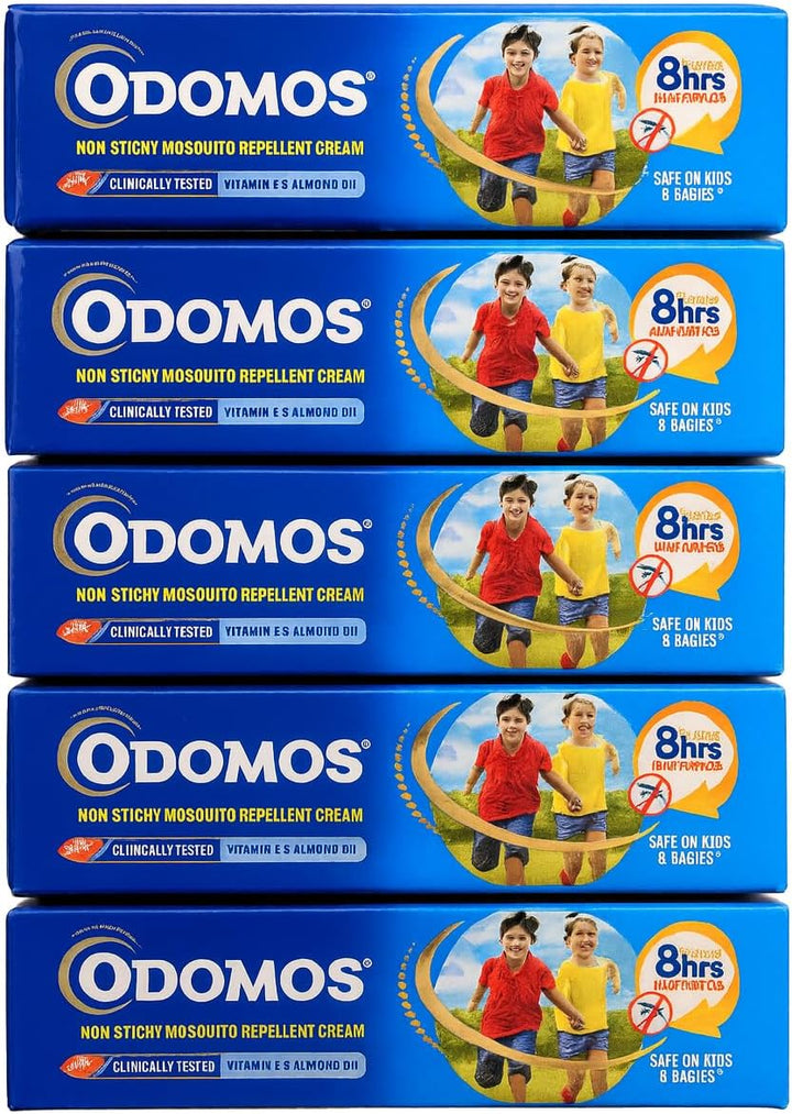 Pack of 5 Mosquito Repellent Cream for Travel & Holidays | Long-Lasting Insect Protection for Skin | Deet-Free | Fast Absorbing & Non-Greasy | Ideal for Outdoor Use, Camping, Hiking,