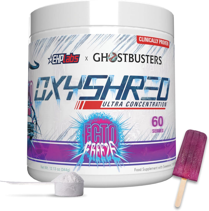 Oxyshred Thermogenic Pre Workout Powder & Shredding Supplement - Clinically Proven Pre Workout Powder with L Glutamine & Acetyl L Carnitine, Energy Boost Drink - Cosmic Blast, 60 Servings