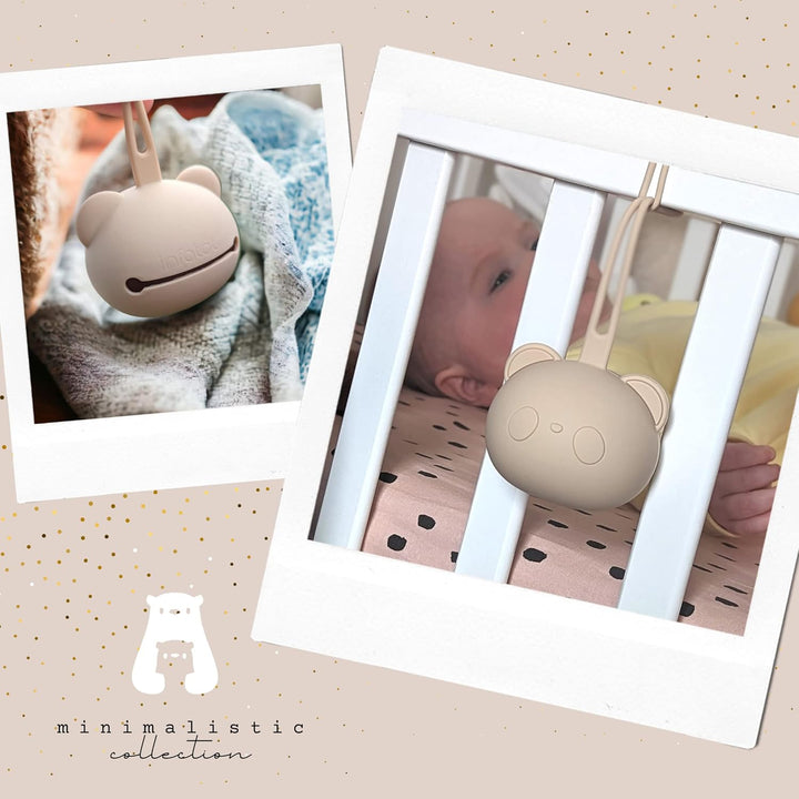 ® Silicone Dummy Case - Pacifier Holder Soother Pod Case W/Strap - Dummy Box 100% Free from BPA, PVC, Dummy Holder Case, Dummies Case Pair with Dummy Clip, Dummy Cases for Babies - Yellow