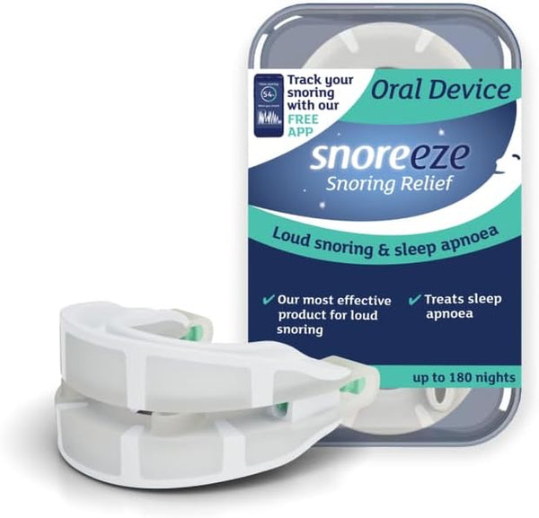 anti Snoring Oral Device - Adjustable Mouthguard, Snore Stopper Mouthpiece, Sleep Aid to Reduce Snoring & Sleep Apnoea for Men & Women