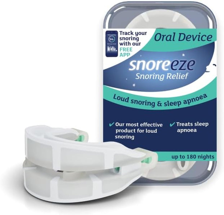 anti Snoring Oral Device - Adjustable Mouthguard, Snore Stopper Mouthpiece, Sleep Aid to Reduce Snoring & Sleep Apnoea for Men & Women
