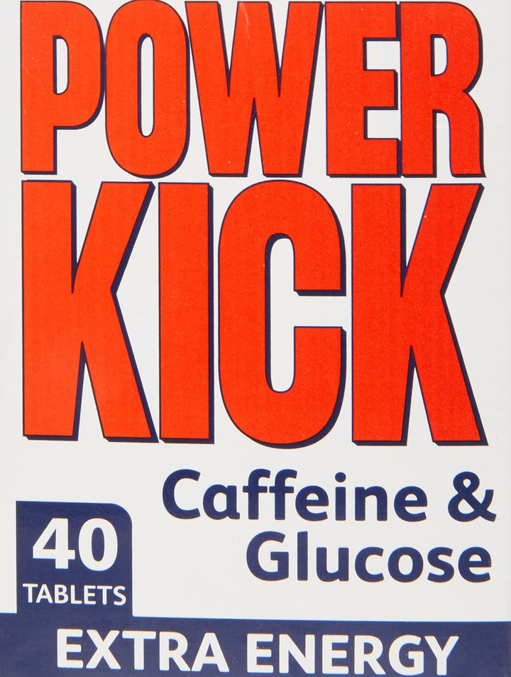 Power Kick Extra Energy Caffeine & Glucose Tablets X 40