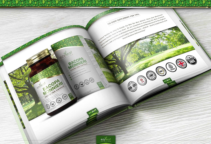 Ezyleaf Nattokinase 100Mg 2000 FU | 120 Vegan Capsules | Protein Enzyme from Japanese Natto | No Artificial Ingredients | ISO Certified, Vegan, Dairy & Gluten Free, Non-Gmo | Manufactured in the UK