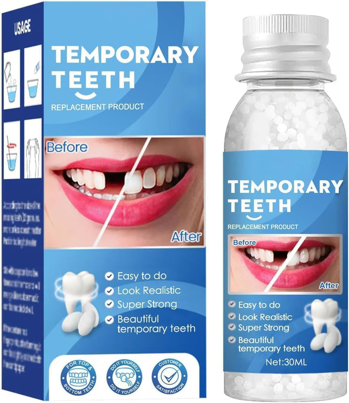 Fix Broken or Missing Teeth with a Temporary Filling Repair Kit - Bridges Gaps and Replaces Chipped Teeth with False Teeth and Fillers