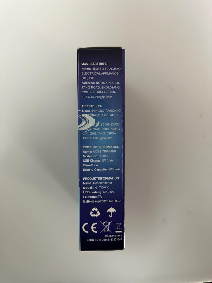 Rechargeable Nose Hair Trimmer for Men and Women, 3-In-1 Professional Painless Eyebrow and Facial Hair Trimmer, IPX7 Waterproof Nose Trimmer Men with Dual Edge Blades,Eyebrow Trimmer