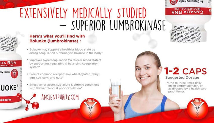 Boluoke (Lumbrokinase) 30 Capsules