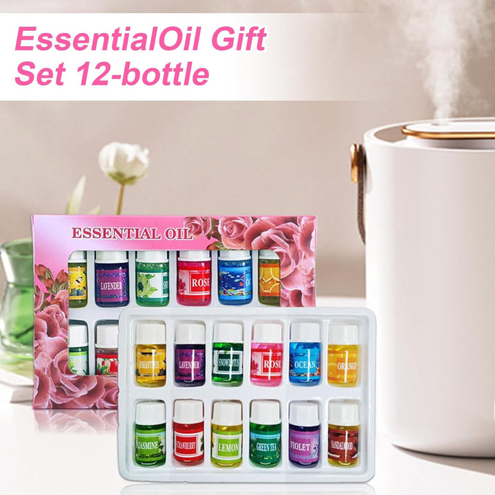 Diffuser Oils – 12 Pieces Fragrance Oil for Humidifiers – Natural Scents Soluble 2Ml Atmosphere for Car Interior Room