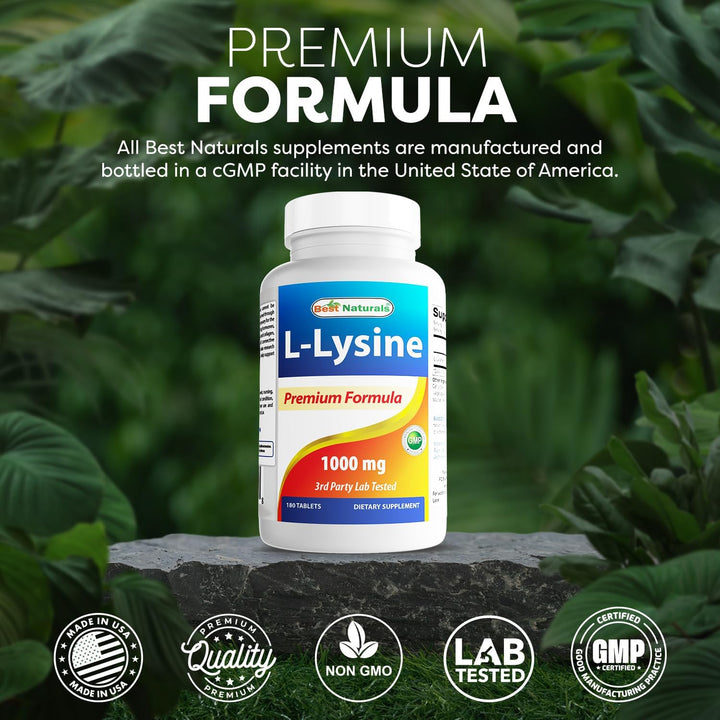 L-Lysine 1000 Mg 180 Tablets