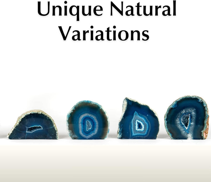 Blue Agate Geode – Natural Quartz Crystal Centre