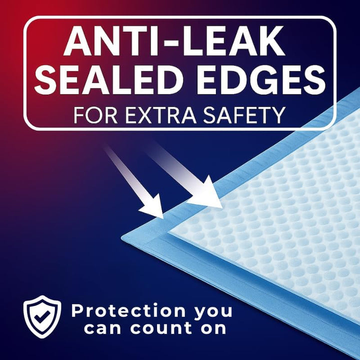 100 X  60 X 90 Cm plus | Premium Disposable Incontinence Bed Pads | High Absorbency Underpads, Bed Mats, Mattress Protectors, Incontinence Pads | 4 Packs of 25