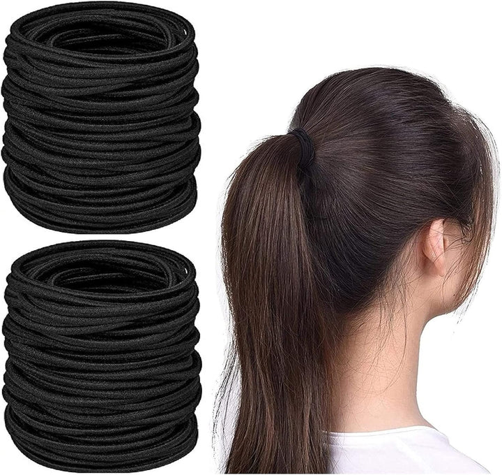 Hair Bands 50-Pcs, Hair Bands for Women, Ponytail Holders, Hair Bobbles Hair Ties (50 Bands)