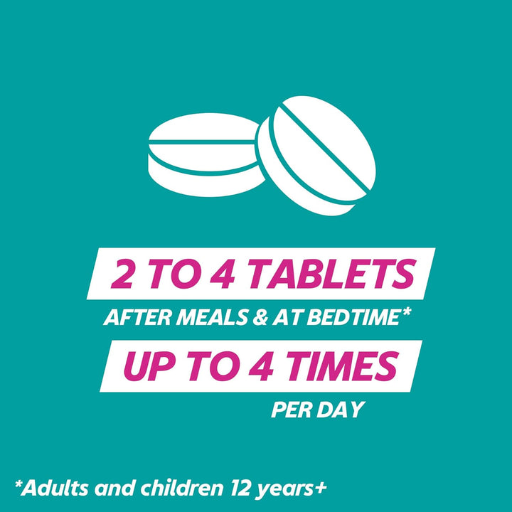 Double Action Heartburn Relief, Mixed Berries, 4-Pack (96 Total) - Fast Soothing for Acid Reflux and Digestive Comfort