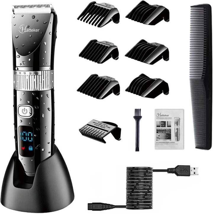 Professional Hair Clipper Cordless Clippers Hair Trimmer Beard Trimmer Shaver Detail Trimmer Hair Cutting Kit for Men Waterproof