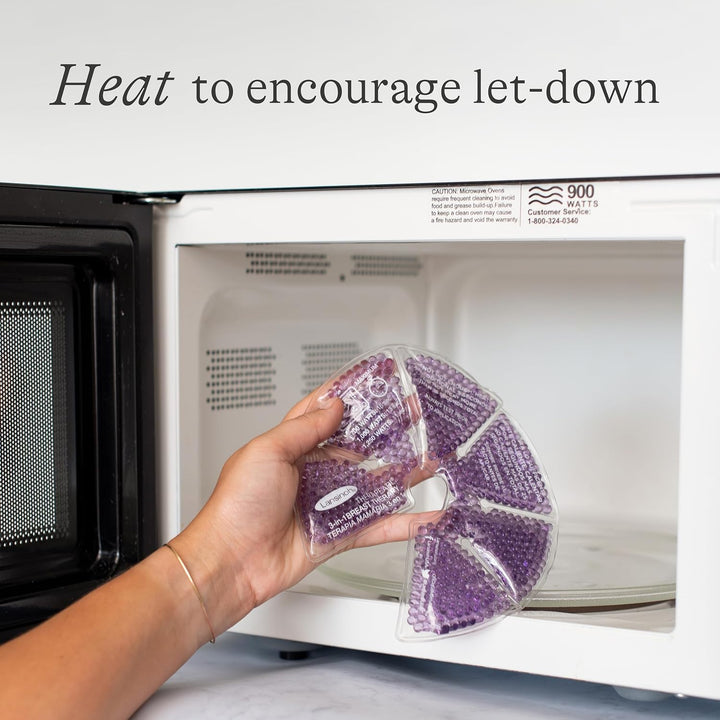 Hot & Cold Breast Therapy Gel Pads - 2 Pack with Soft Covers - Breastfeeding Compress - Helps Relieve Discomfort from Common Breast Feeding Conditions - Hospital Bag Maternity Essentials