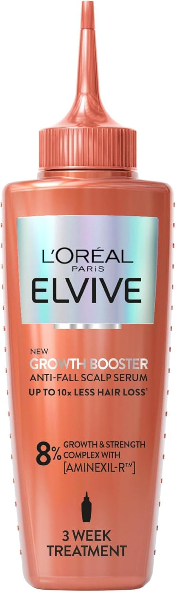 Elvive Growth Booster Scalp Serum, anti Hair Loss Scalp Treatment, with Aminexil, Nianimacide and Ginger Extract, Reduces Hair Loss, 102Ml