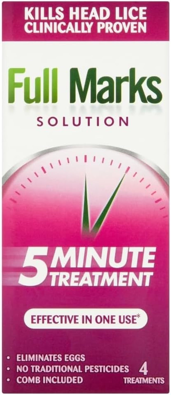 200Ml Head Lice Solution - Simple 5-Minute Formula, Eliminates Lice & Eggs, Includes Comb, Effective Scalp Care in One Use, Fast-Acting Treatment