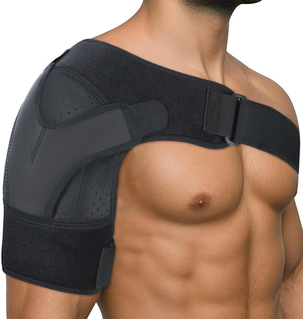 Shoulder Support for Men and Women, Adjustable Shoulder Brace Strap for Relief Pain Fits Left and Right(L/Xl)