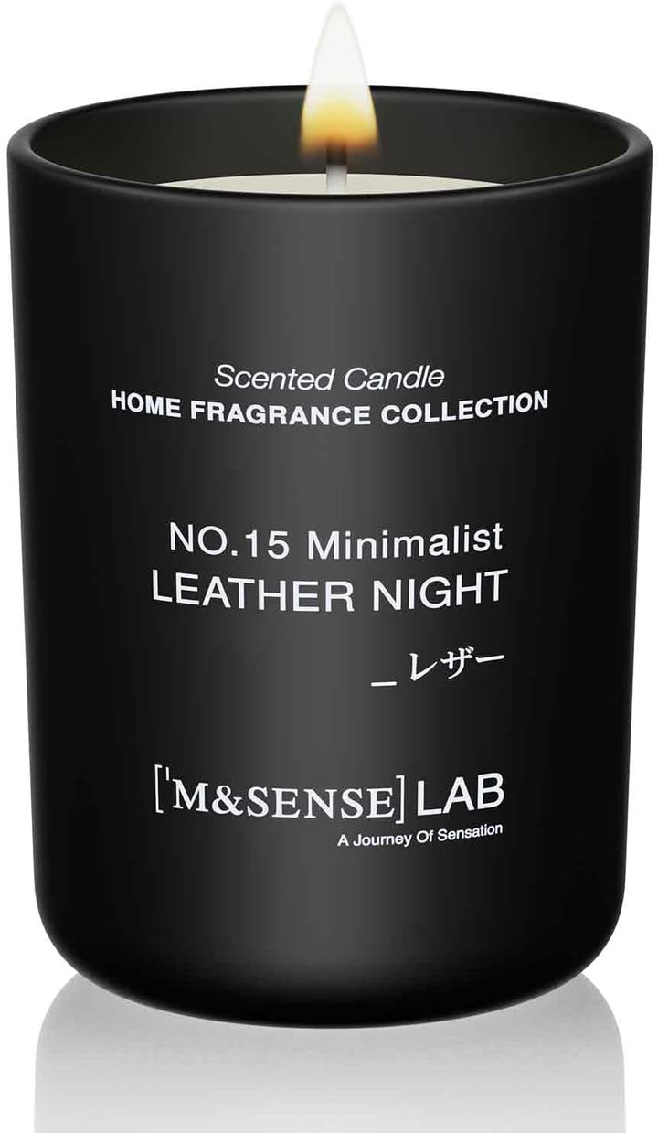 Natural Soy Candle Non Toxic Oud Wood Scented Candles for Home Small Jar Candles 150G 30 Hours Burn Time Minimalist Aromatherapy Candle Gift for Relaxation, Stress Relief,Mediation