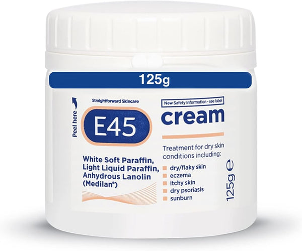 Cream 125 G – Moisturiser for Dry Skin and Sensitive Skin - Emollient Body Cream to Soothe Dry and Irritated Skin - Itchy Skin, Eczema Cream - Perfume-Free Face Cream and Non-Greasy Hand Cream