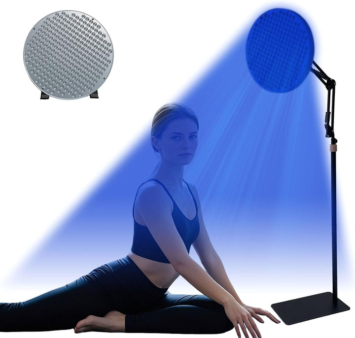 Tanning Lamp 54 W Sun Lamp for Face and Body with 18Pcs Leds and Eye Mask & Tripod Home Sunbathing Self Tanning Device Tanning Daylight for Home Solarium (AAA)
