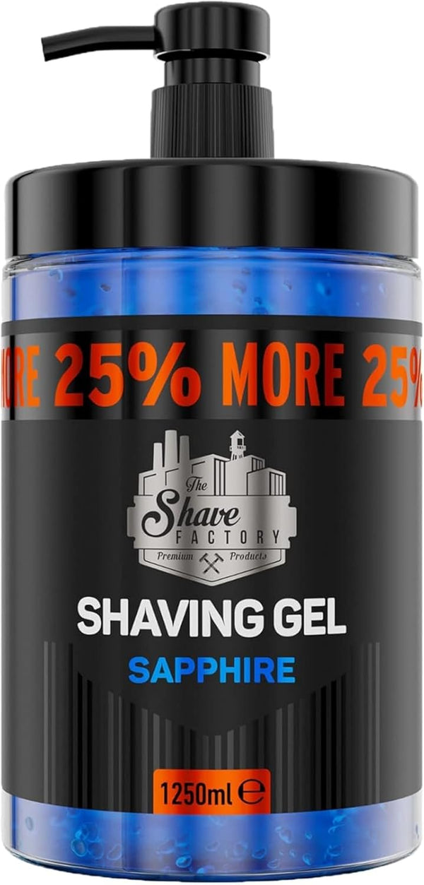 Shaving Gel with 25% More Free - Moisturizing Effect Fresh Active Product for Professional Barbers/Hairdressers and Traditional Shaving Enthusiasts.