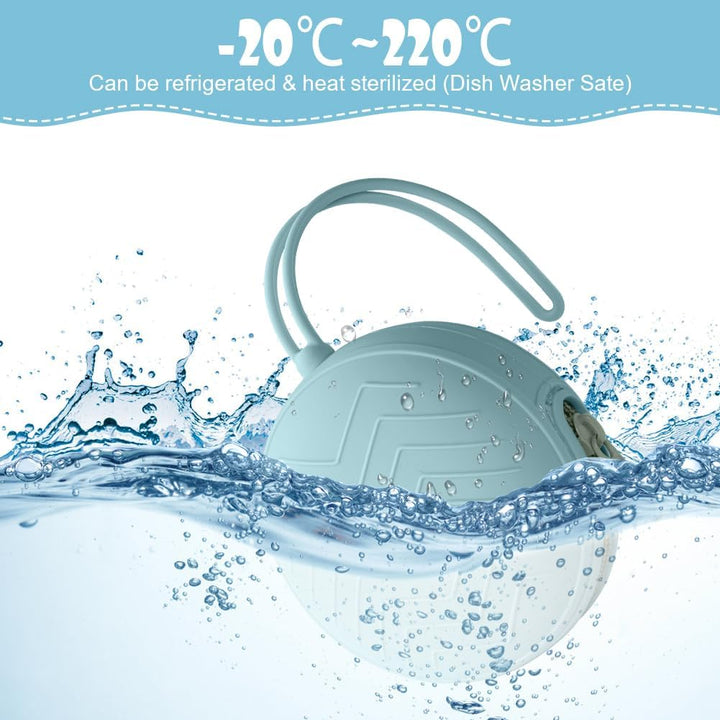 Dummy Holder Set, 2PCS Silicone Dummy Case, Portable Soother Pods for Travel, Home (Green/Blue)