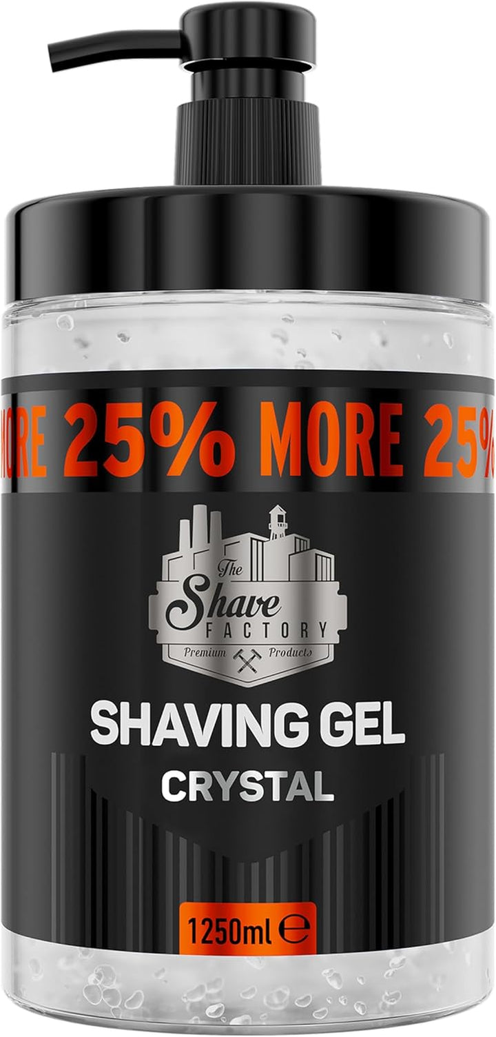 Shaving Gel with 25% More Free - Moisturizing Effect Fresh Active Product for Professional Barbers/Hairdressers and Traditional Shaving Enthusiasts.