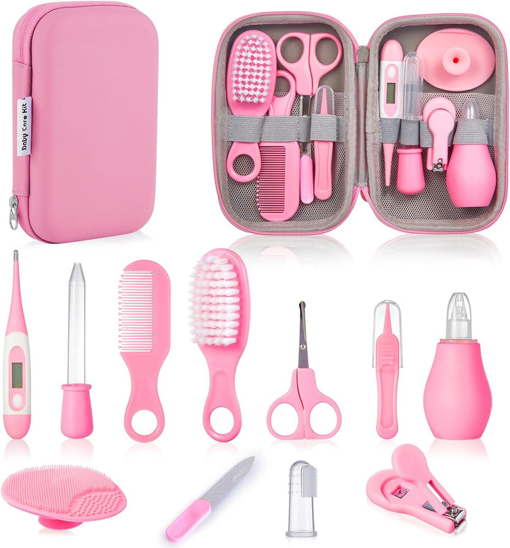 Baby Healthcare and Grooming Kit,  Nursery Care Kit, Newborn Safety Health Care Set with Hair Brush,Comb,Nail Clippers and More for Newborn Infant Toddlers Baby Boys